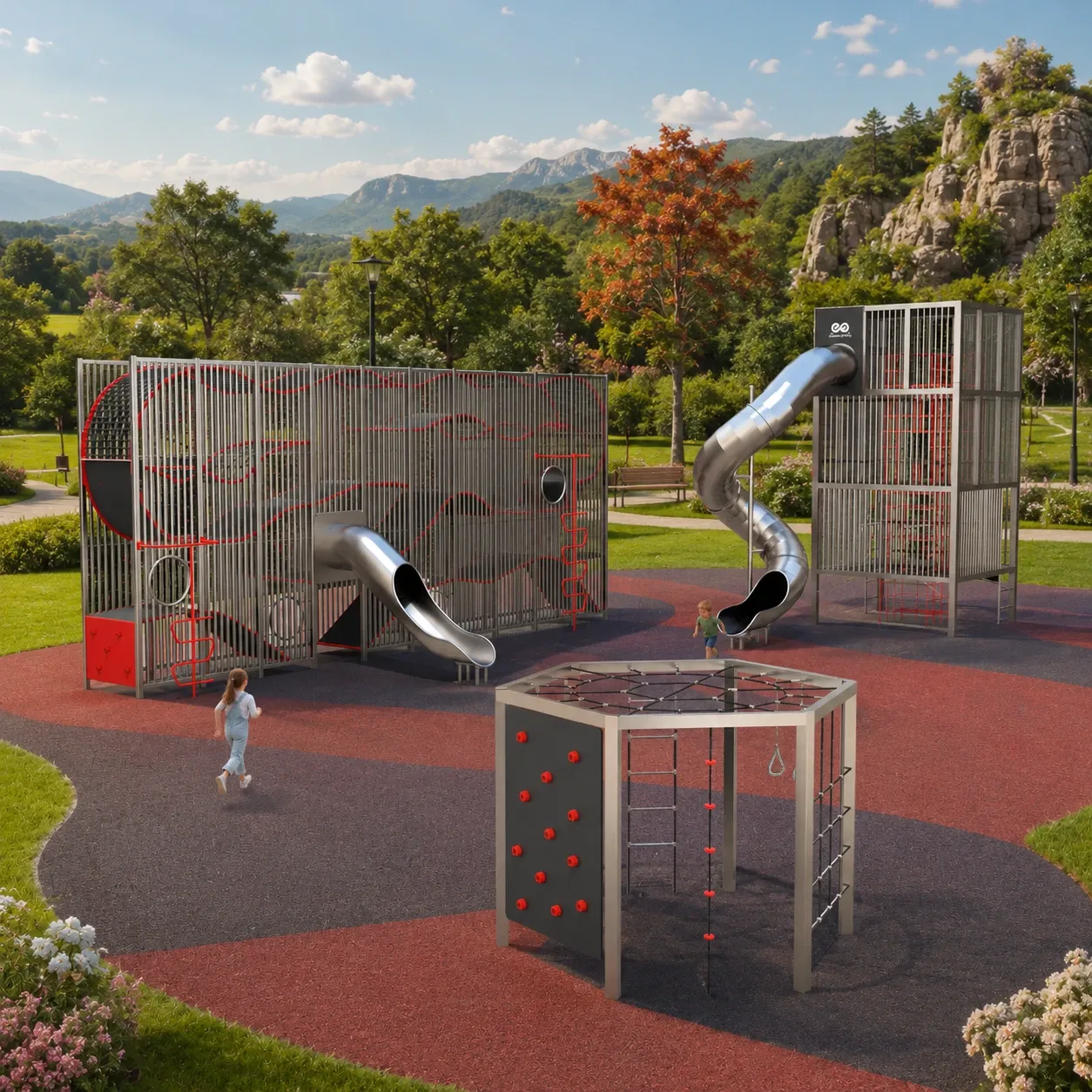 Concept playground illustration accompanying a seasonal maintenance guide