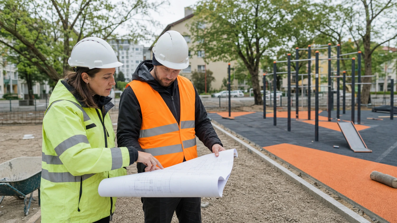 Koordynacja realizacji placu zabaw i dostawy materiałów nawierzchniowych